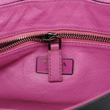 Prada Black Spazzolato Chain Buckle Shoulder Bag