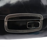 Prada Black Spazzolato Chain Buckle Shoulder Bag