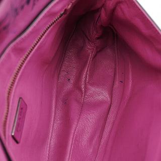 Prada Black Spazzolato Chain Buckle Shoulder Bag