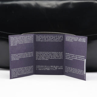 Prada Black Spazzolato Chain Buckle Shoulder Bag