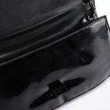 Prada Black Spazzolato Chain Shoulder Bag