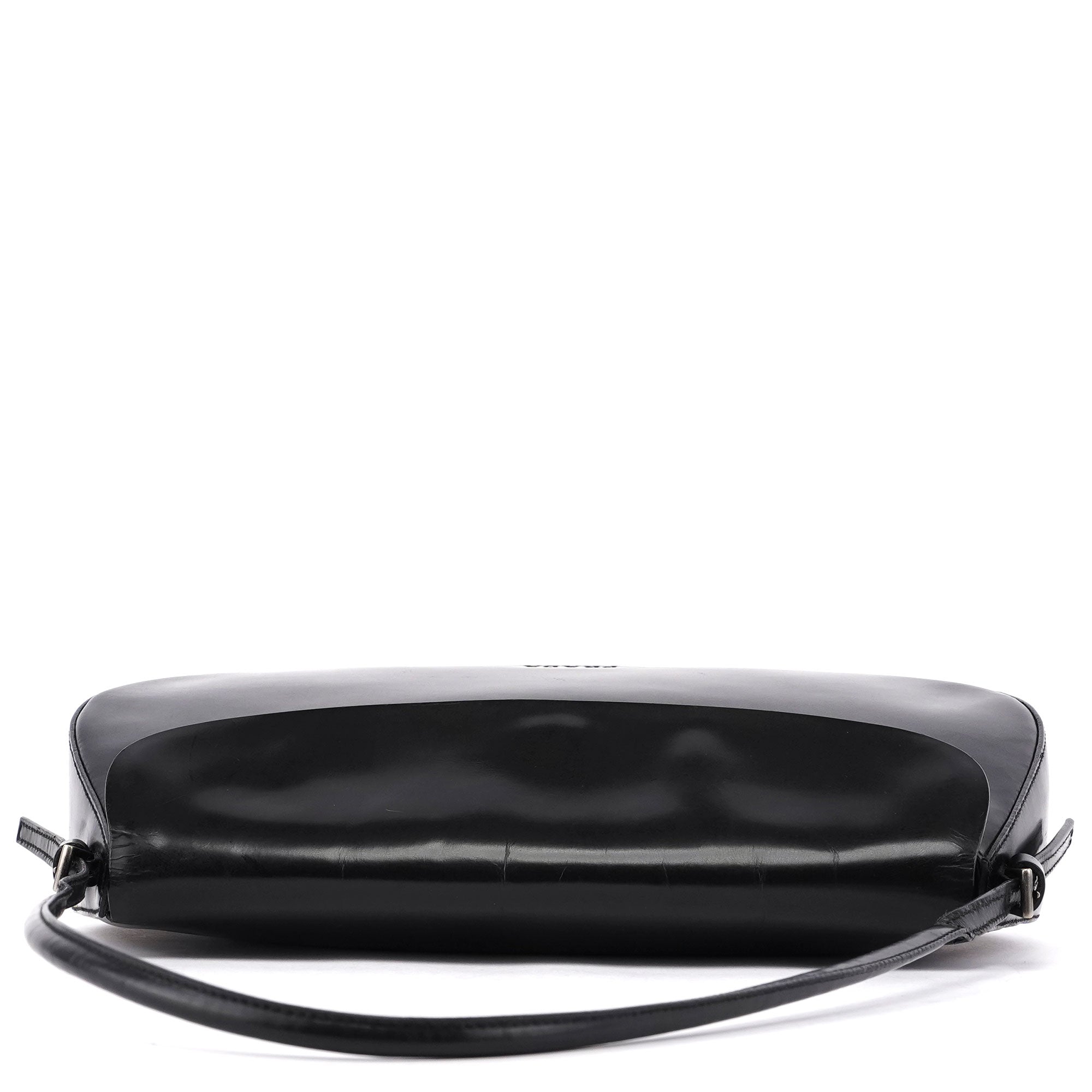 Prada Black Spazzolato Chic Shoulder Bag