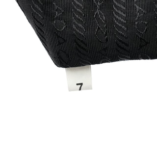 Prada Black Spazzolato Embossed Tote Bag