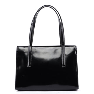 Prada Black Spazzolato Flap Tote