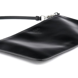 Prada Black Spazzolato Mini Pochette Bag