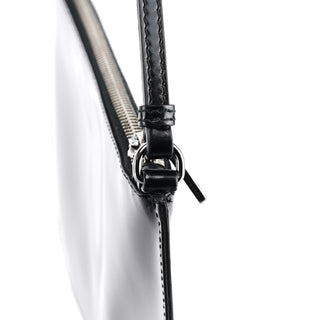 Prada Black Spazzolato Mini Pochette Bag