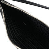Prada Black Spazzolato Mini Pochette Bag