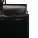 Prada Black Spazzolato Mini Tote Bag