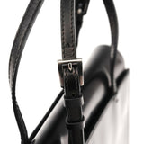 Prada Black Spazzolato Mini Tote Bag