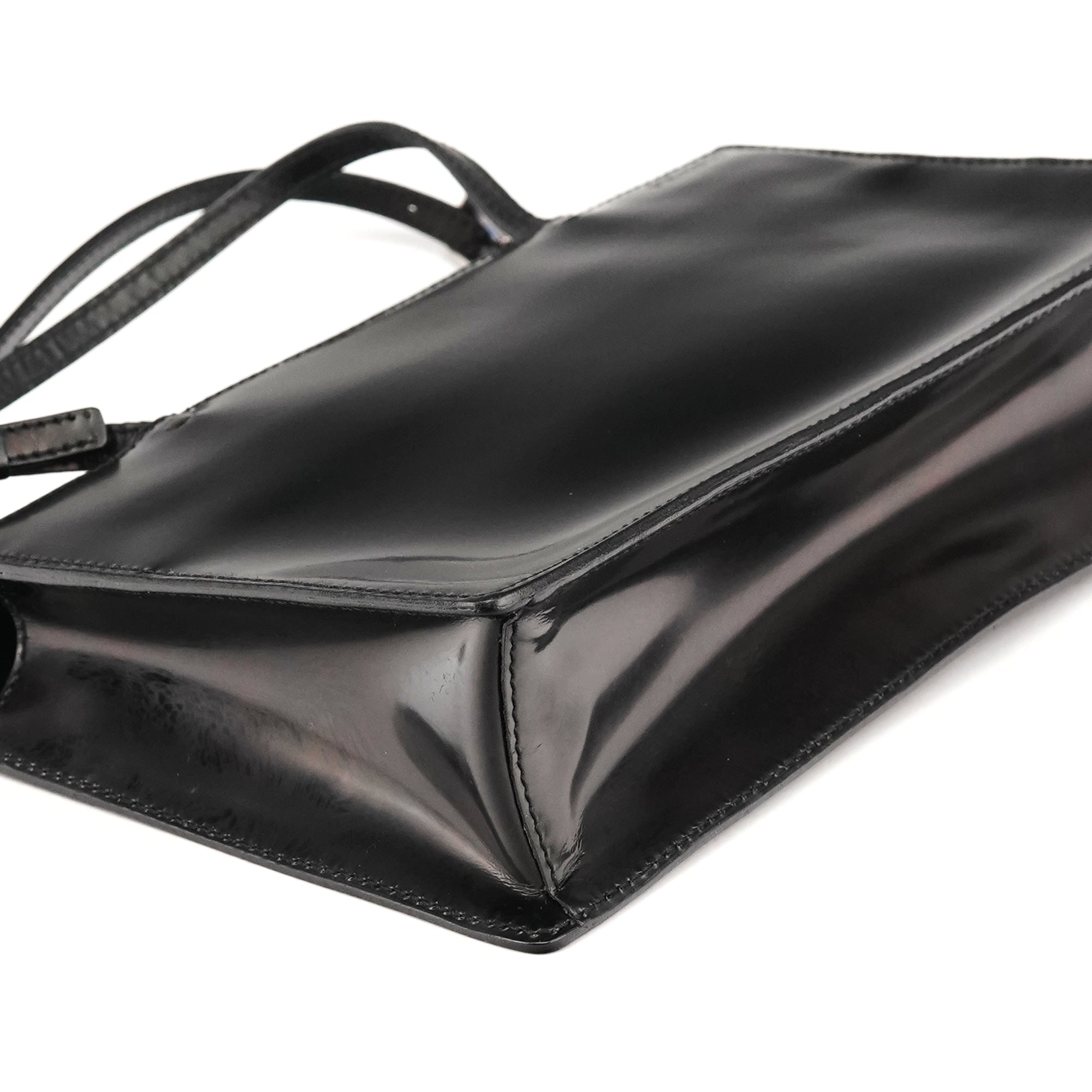 Prada Black Spazzolato Mini Tote Bag