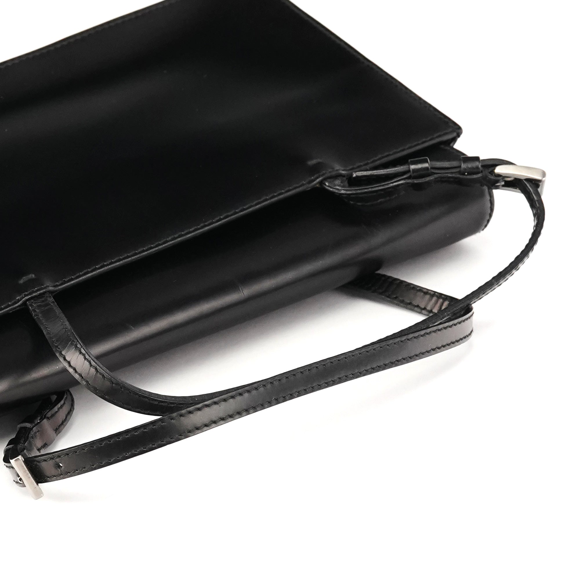 Prada Black Spazzolato Mini Tote Bag