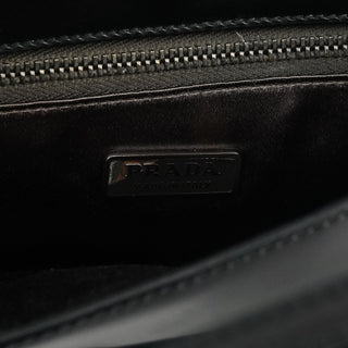 Prada Black Spazzolato Mini Tote Bag