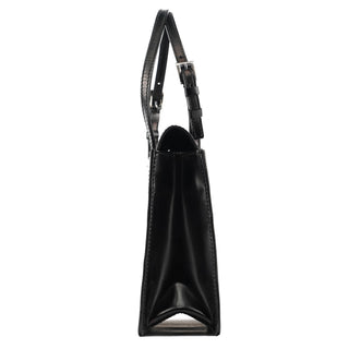 Prada Black Spazzolato Mini Tote Bag