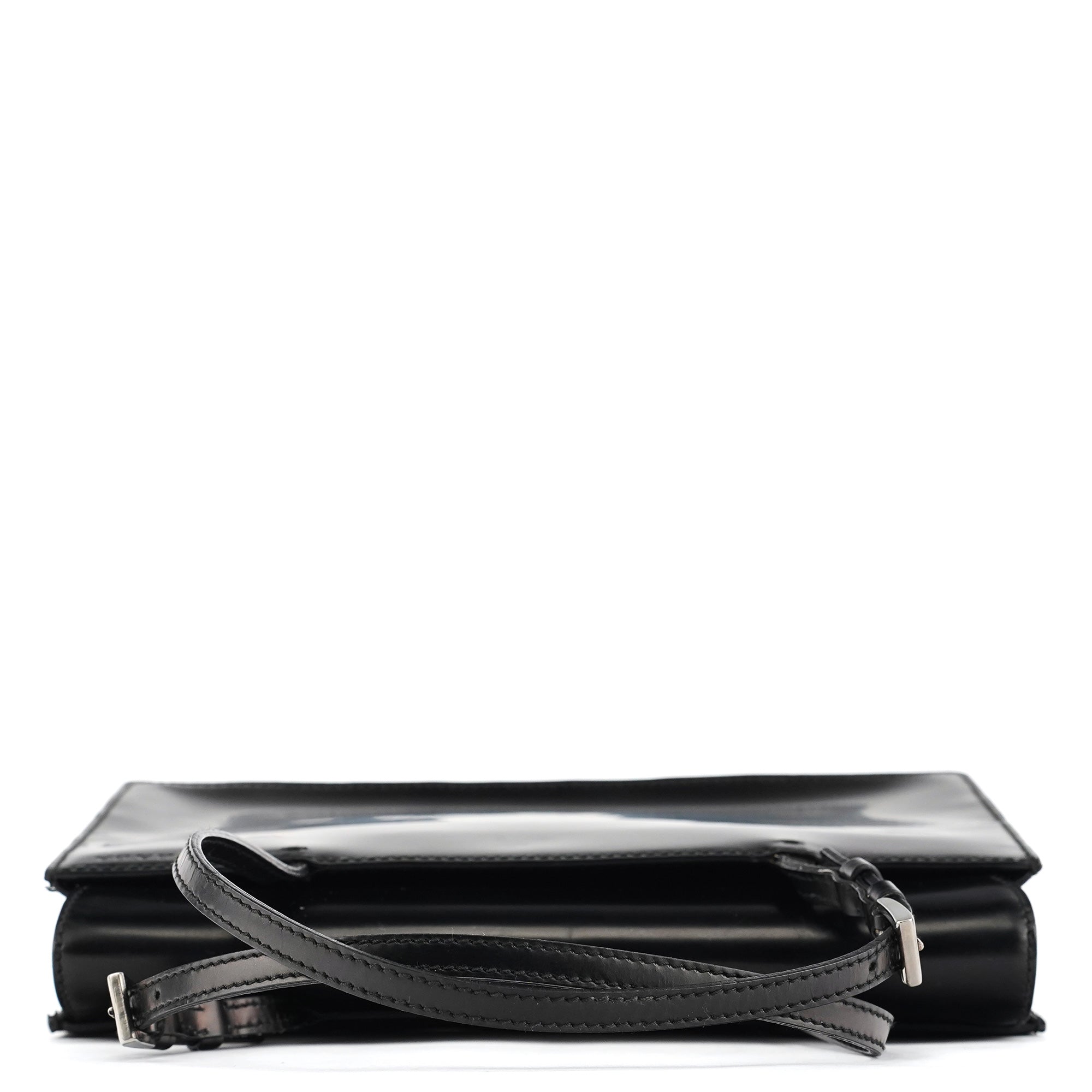 Prada Black Spazzolato Mini Tote Bag