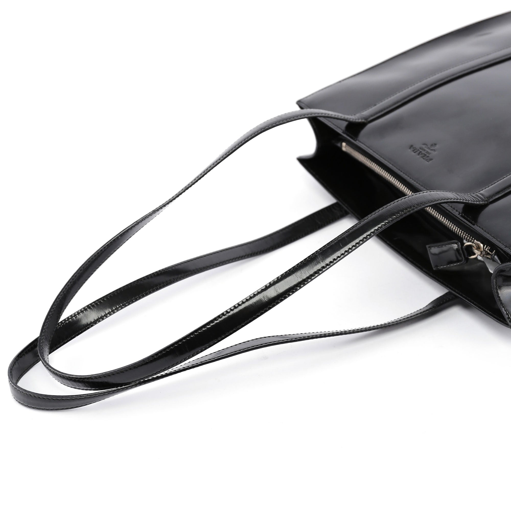 Prada Black Spazzolato Tote