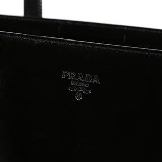 Prada Black Spazzolato Tote