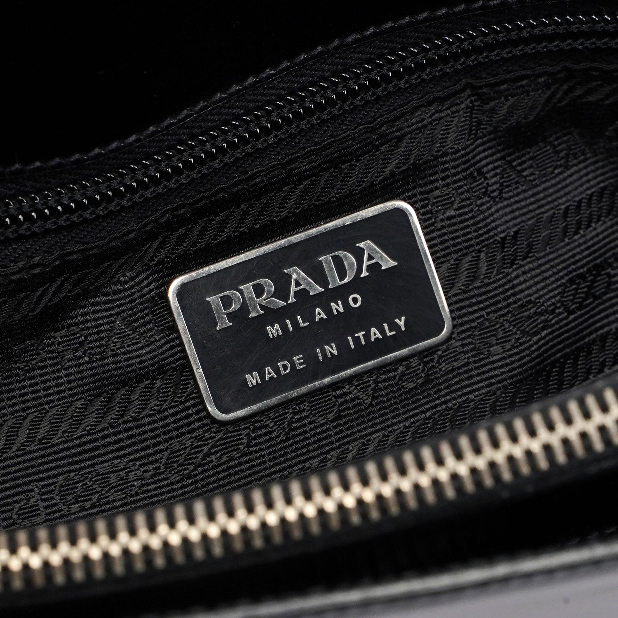 Prada Black Spazzolato Tote