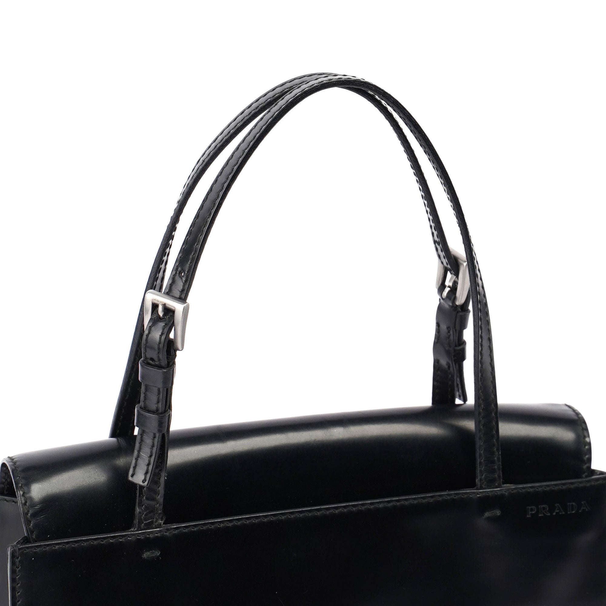 Prada Black Spazzolato Tote