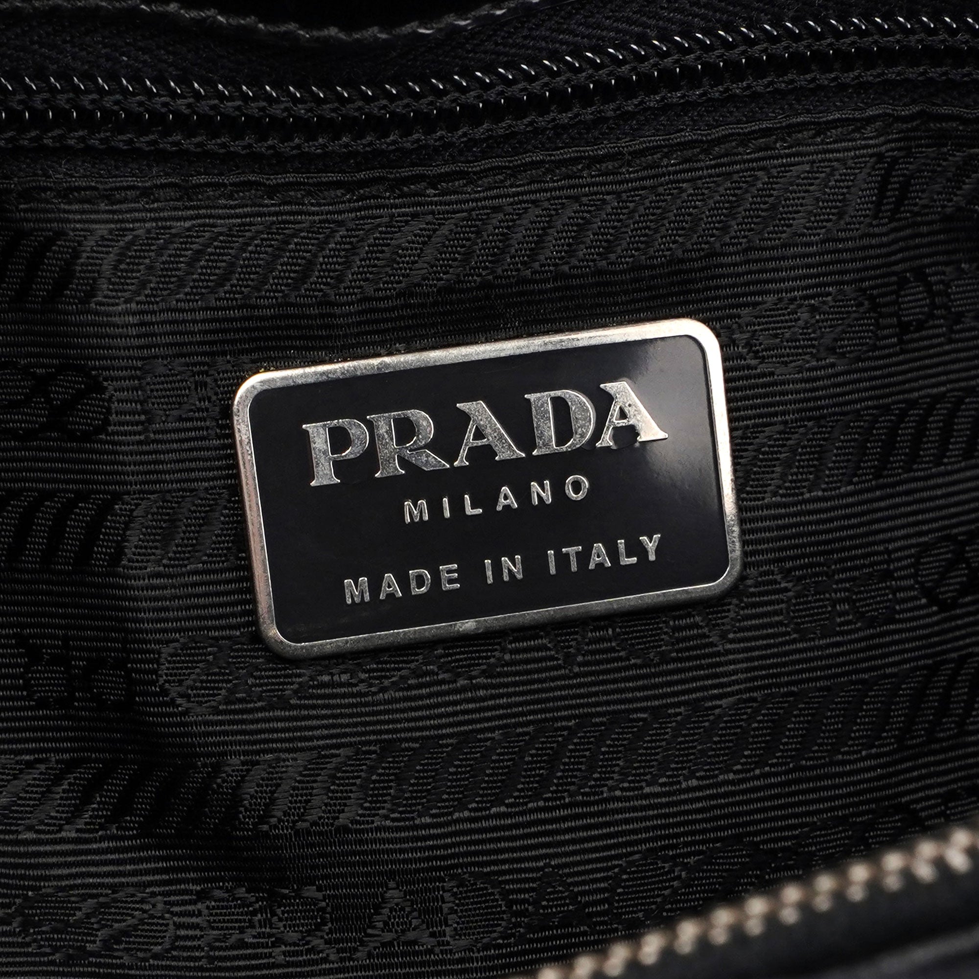 Prada Black Spazzolato Tote