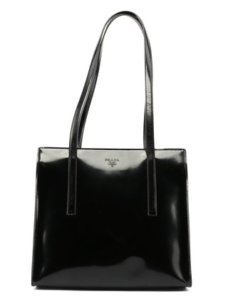 Prada Black Spazzolato Tote