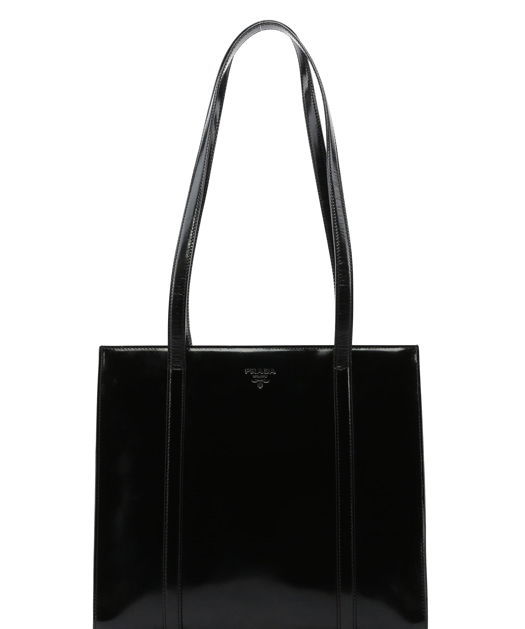 Prada Black Spazzolato Tote