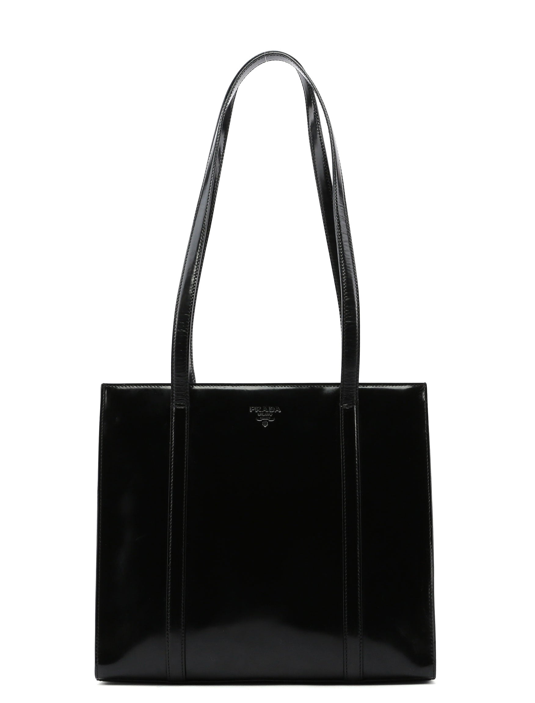 Prada Black Spazzolato Tote