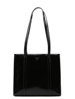 Prada Black Spazzolato Tote