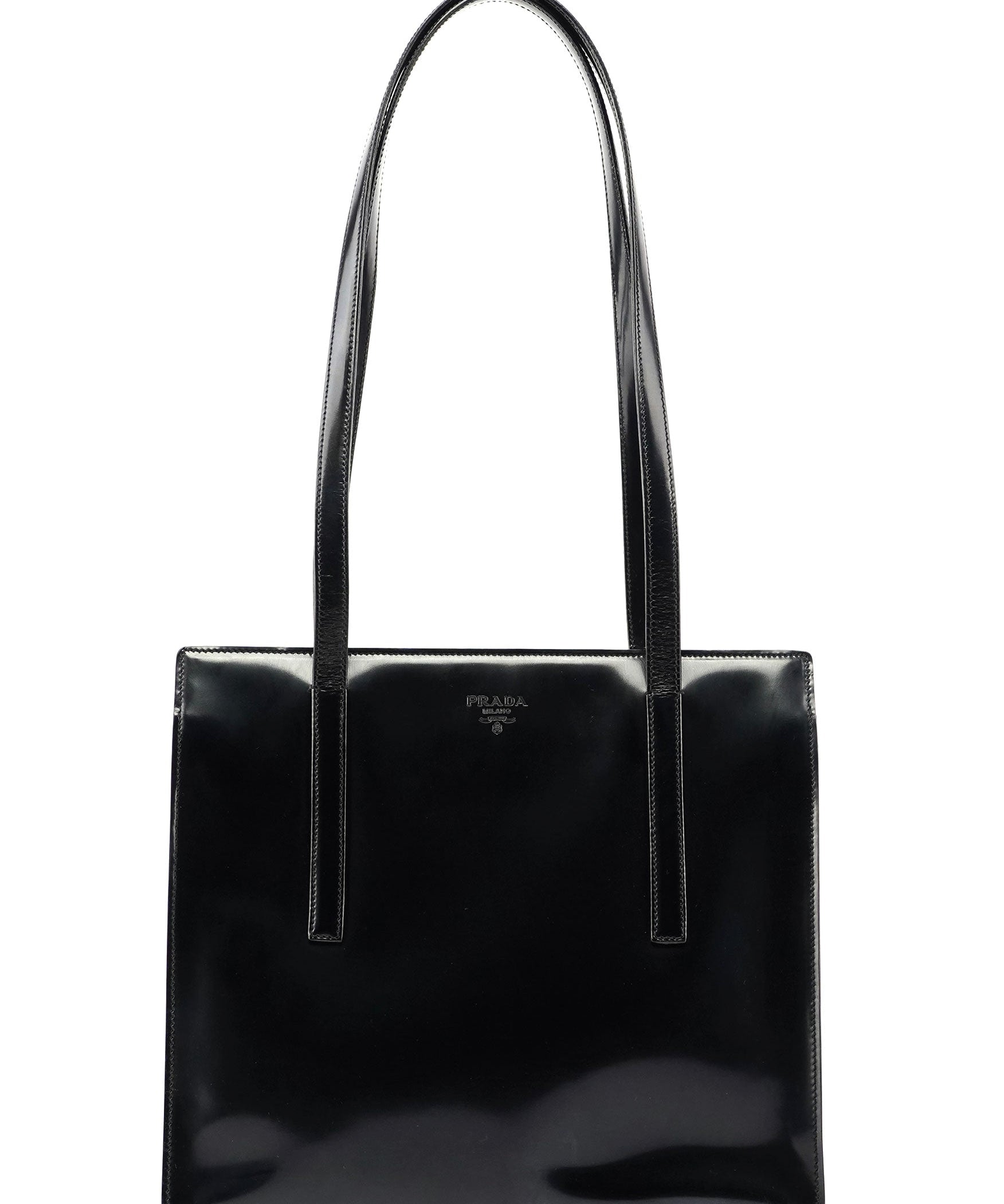 Prada Black Spazzolato Tote