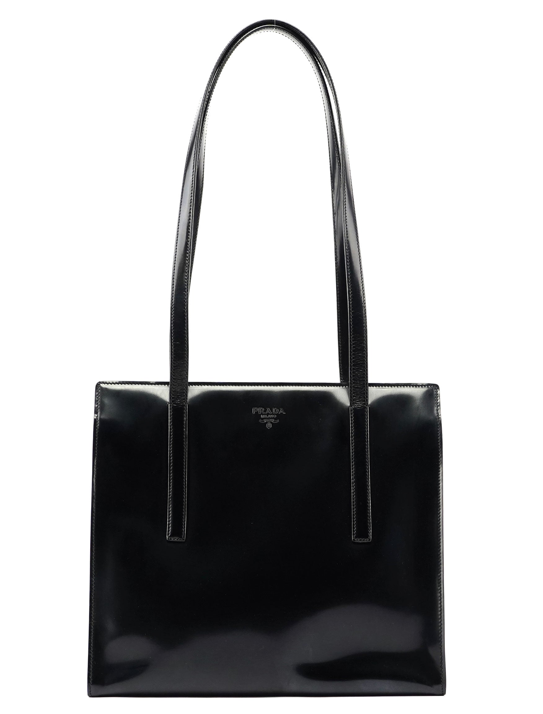 Prada Black Spazzolato Tote