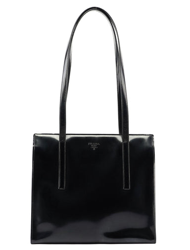 Prada Black Spazzolato Tote