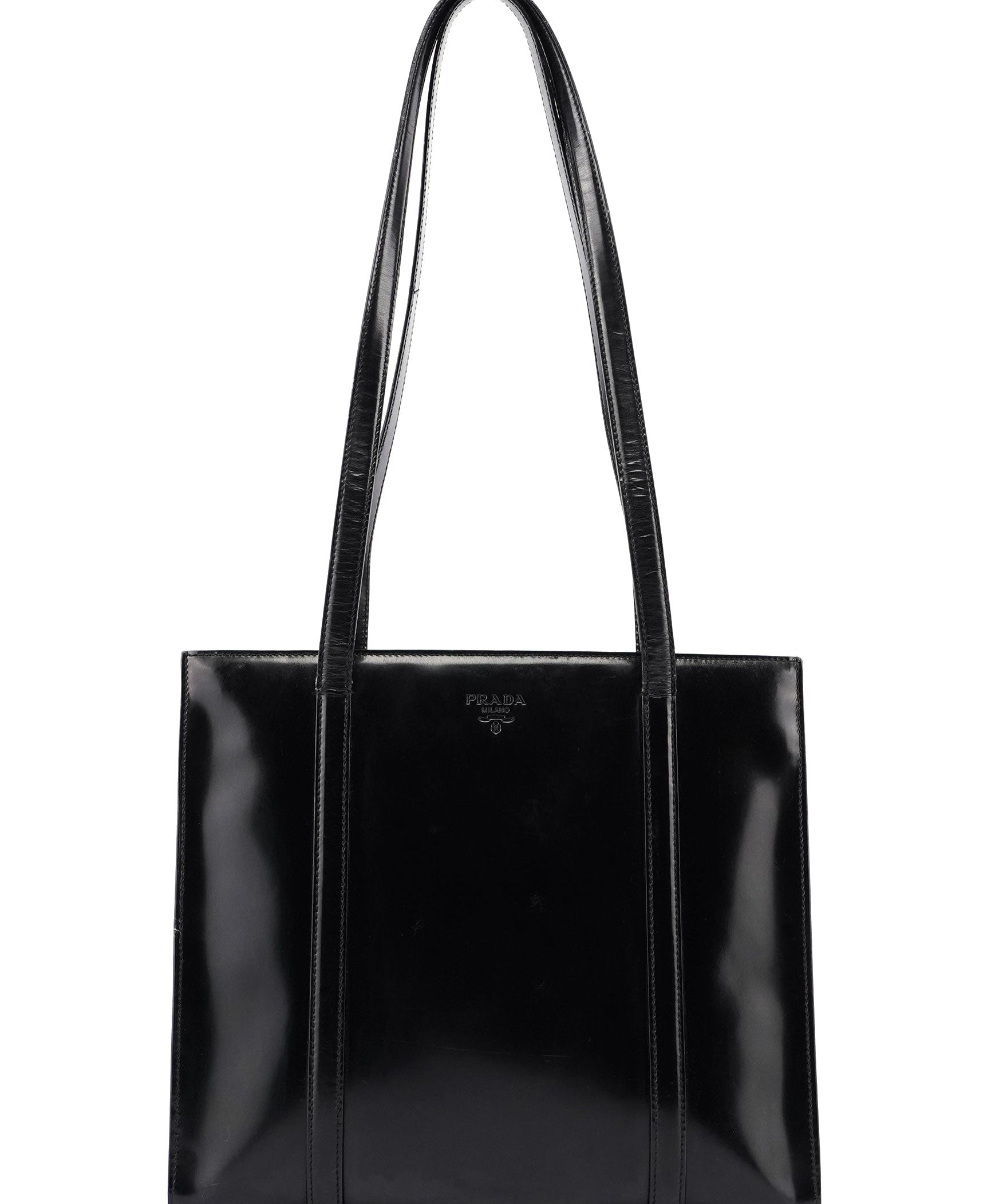 Prada Black Spazzolato Tote
