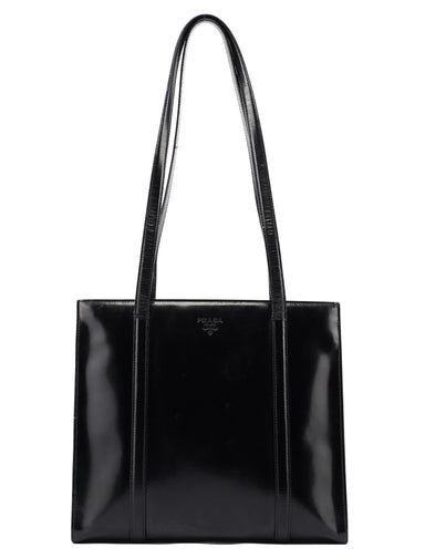 Prada Black Spazzolato Tote