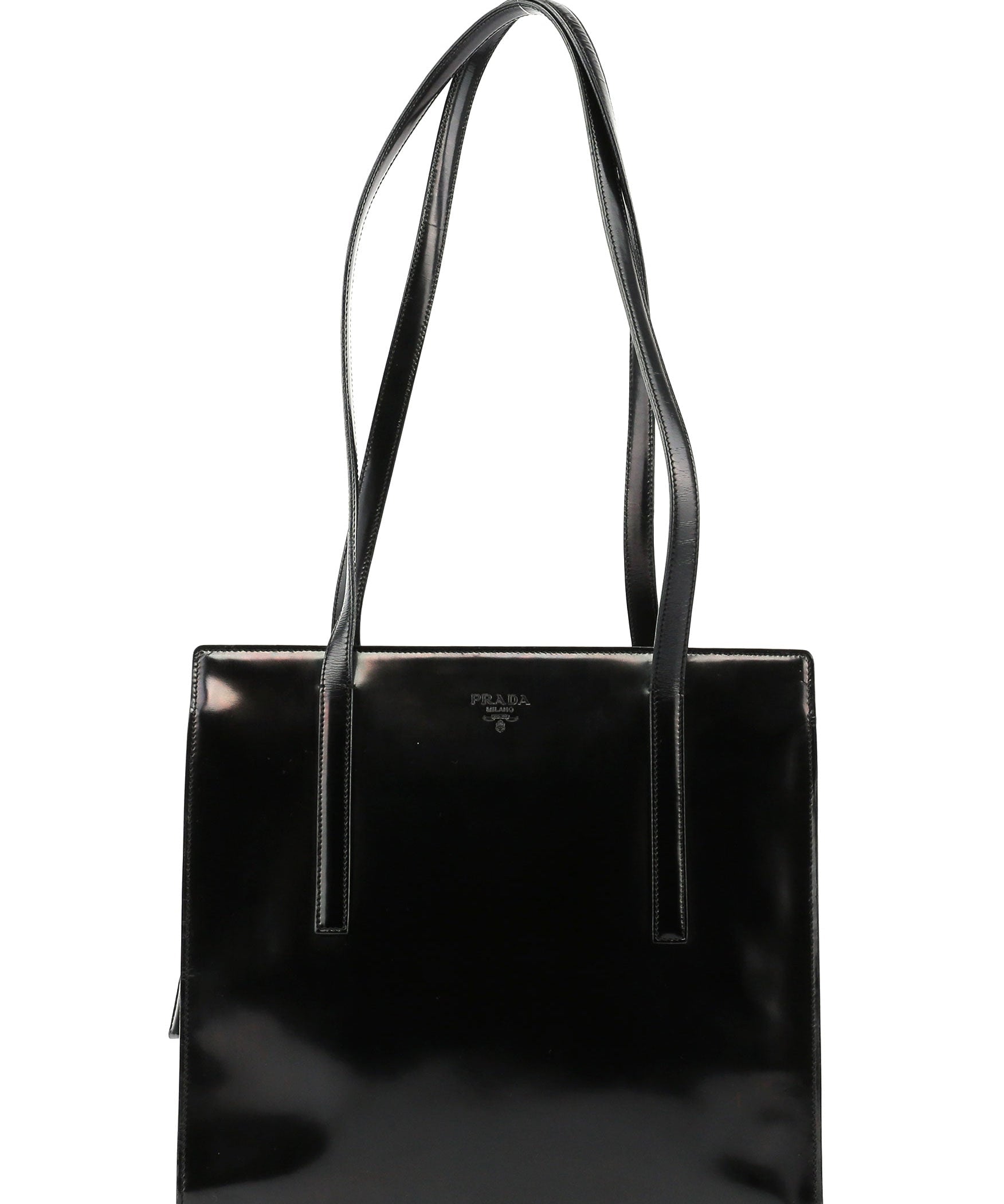 Prada Black Spazzolato Tote