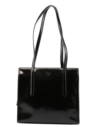 Prada Black Spazzolato Tote