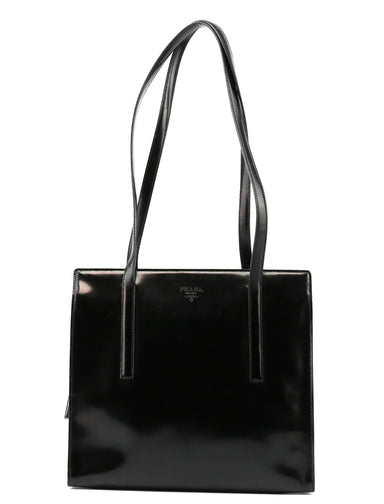 Prada Black Spazzolato Tote