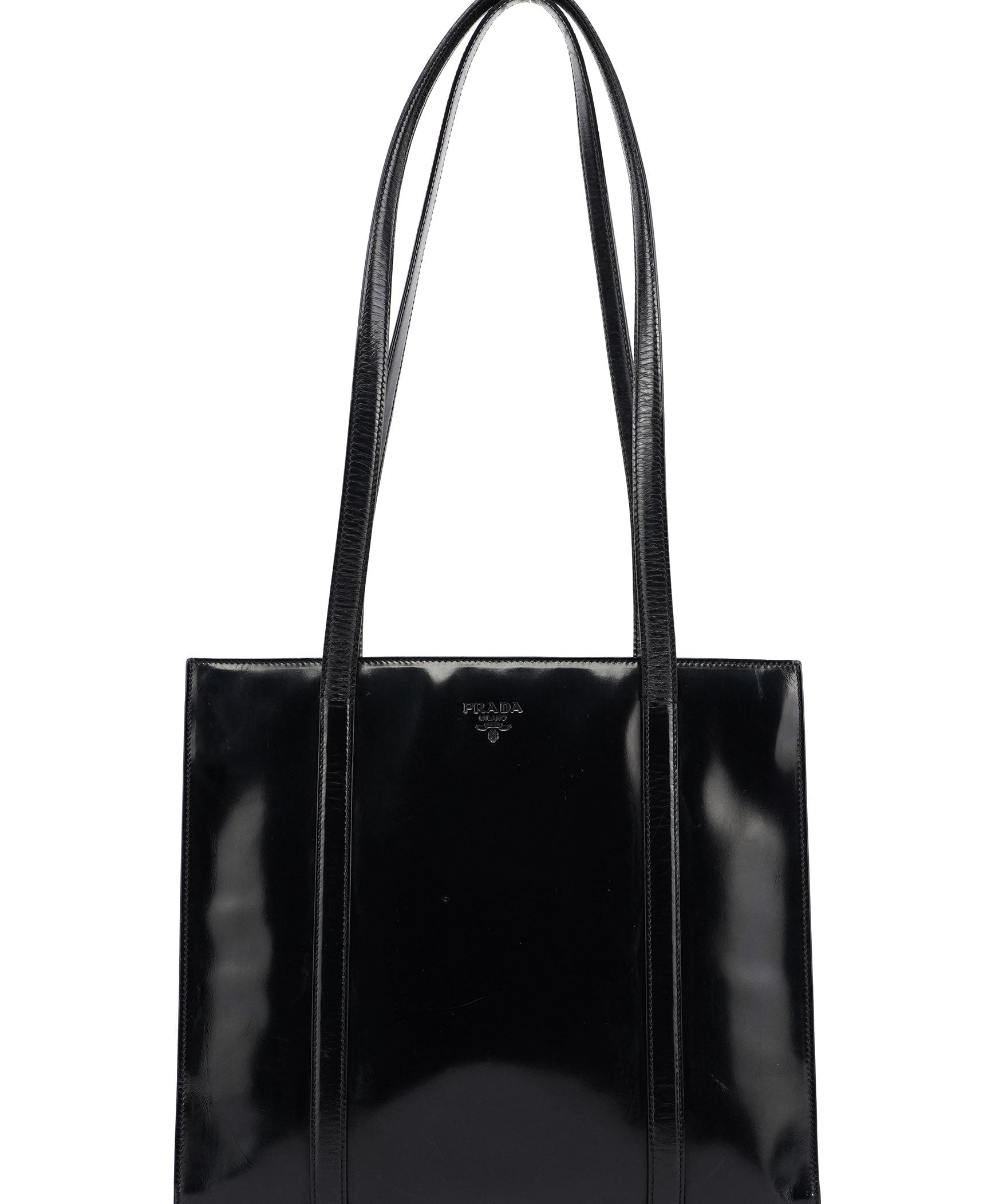 Prada Black Spazzolato Tote