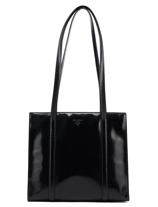 Prada Black Spazzolato Tote