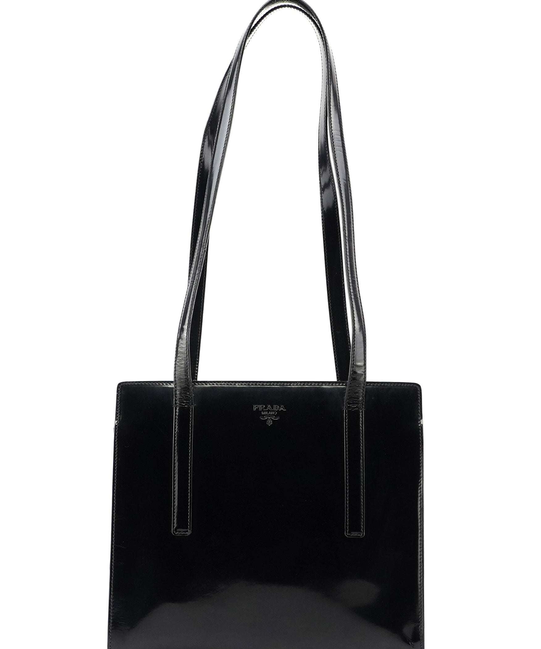 Prada Black Spazzolato Tote