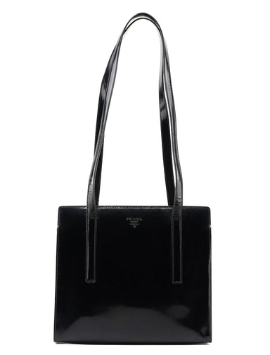 Prada Black Spazzolato Tote