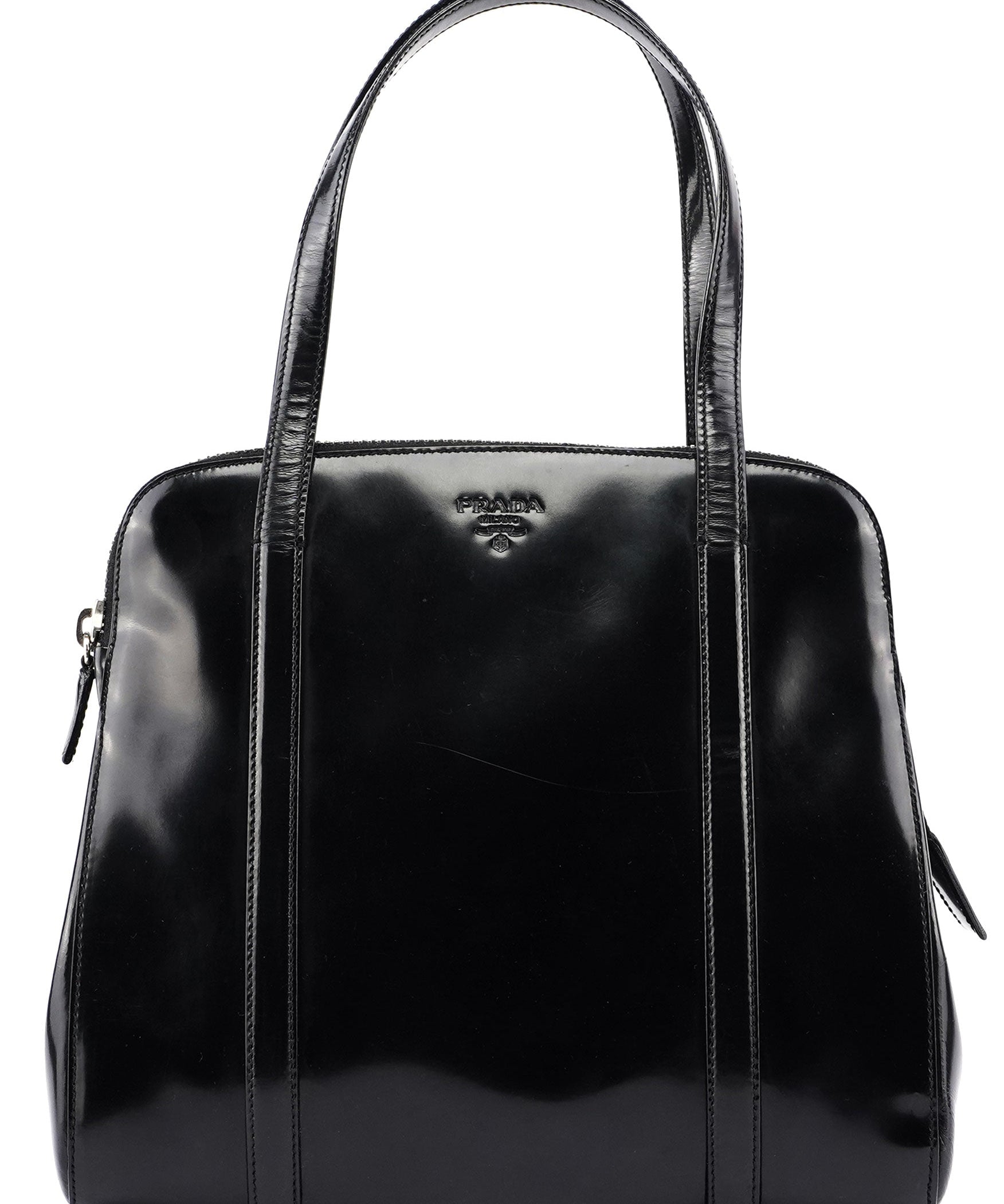Prada Black Spazzolato Tote