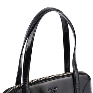 Prada Black Spazzolato Tote