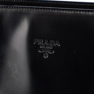 Prada Black Spazzolato Tote