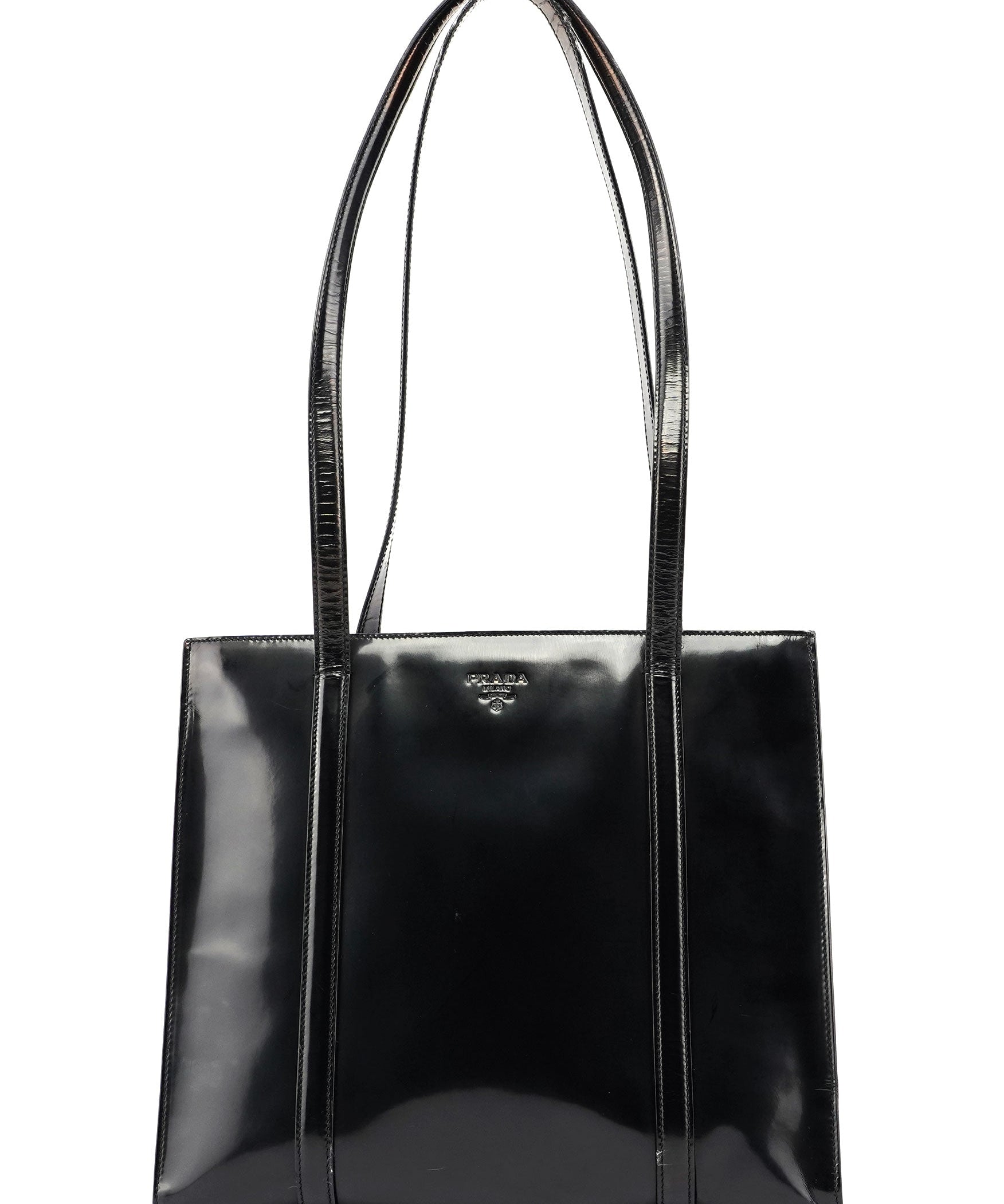Prada Black Spazzolato Tote