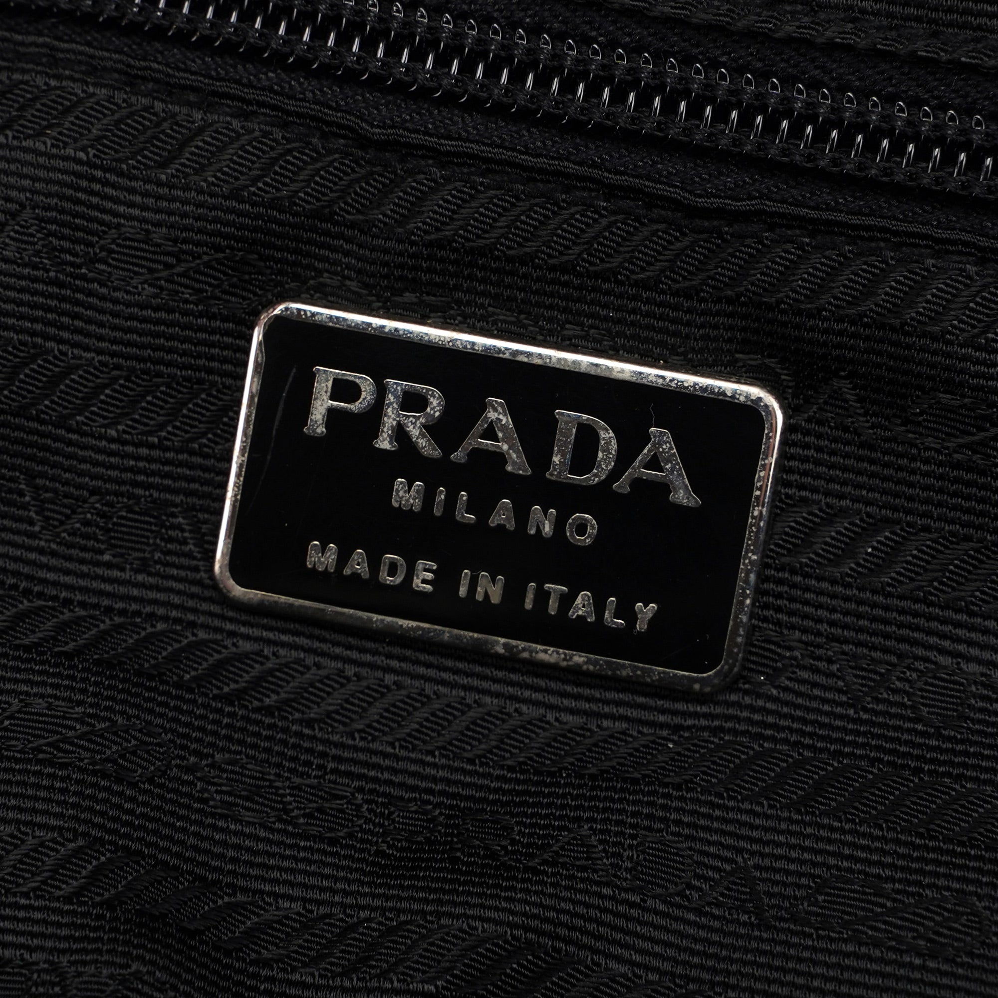 Prada Black Spazzolato Tote Bag