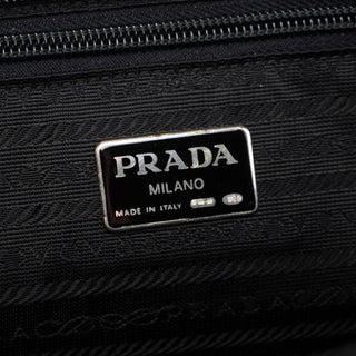 Prada Black Suede Gold Chain Tote