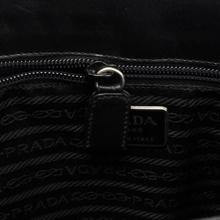 Prada Black Tessuto Buckle Shoulder Bag