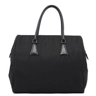 Prada Black Tessuto Calf Tote Bag