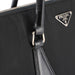 Prada Black Tessuto Calf Tote Bag