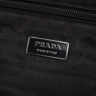 Prada Black Tessuto Calf Tote Bag