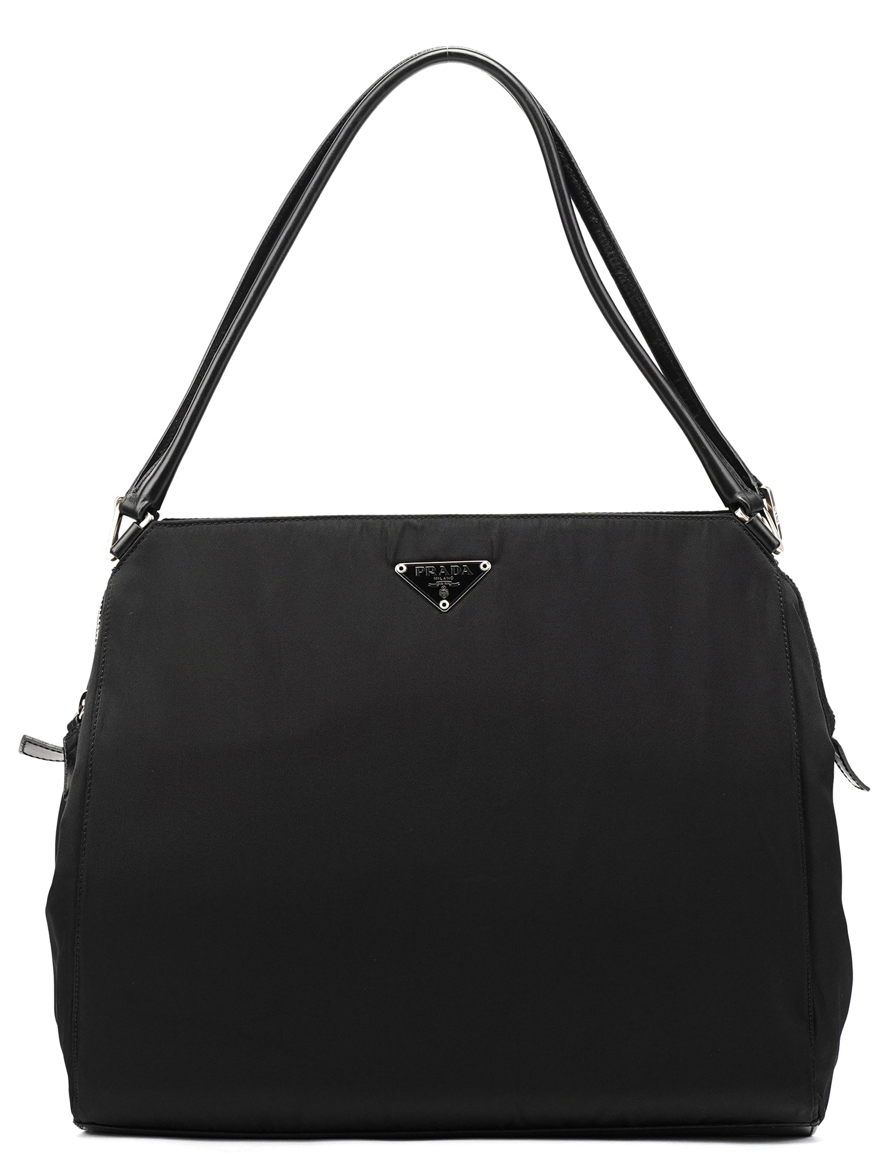 Prada Sac porté épaule Tessuto Chic en nylon noir